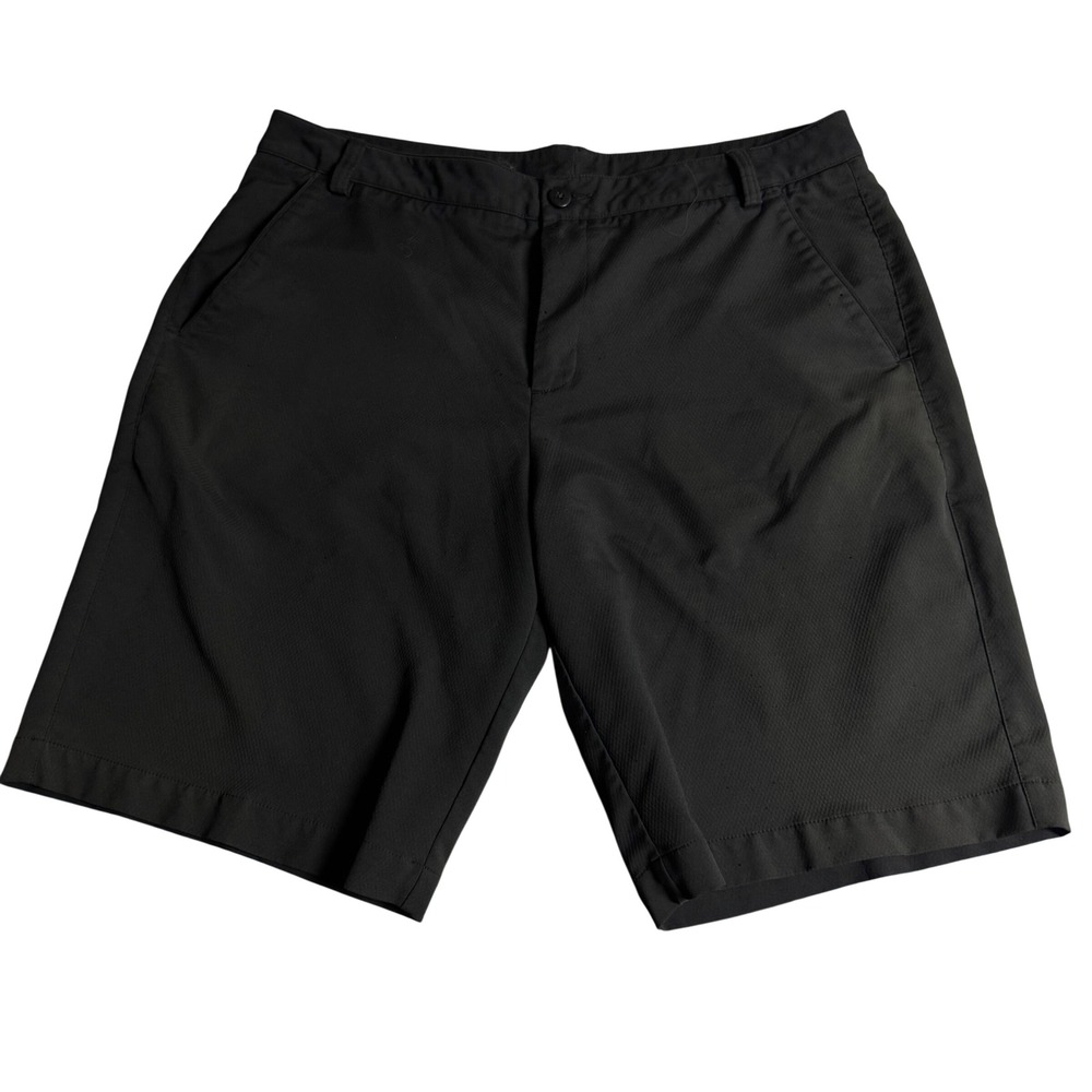 Puma Sportlifestyle Mens Golf Shorts Black Size 38 Textured Performance Athletic